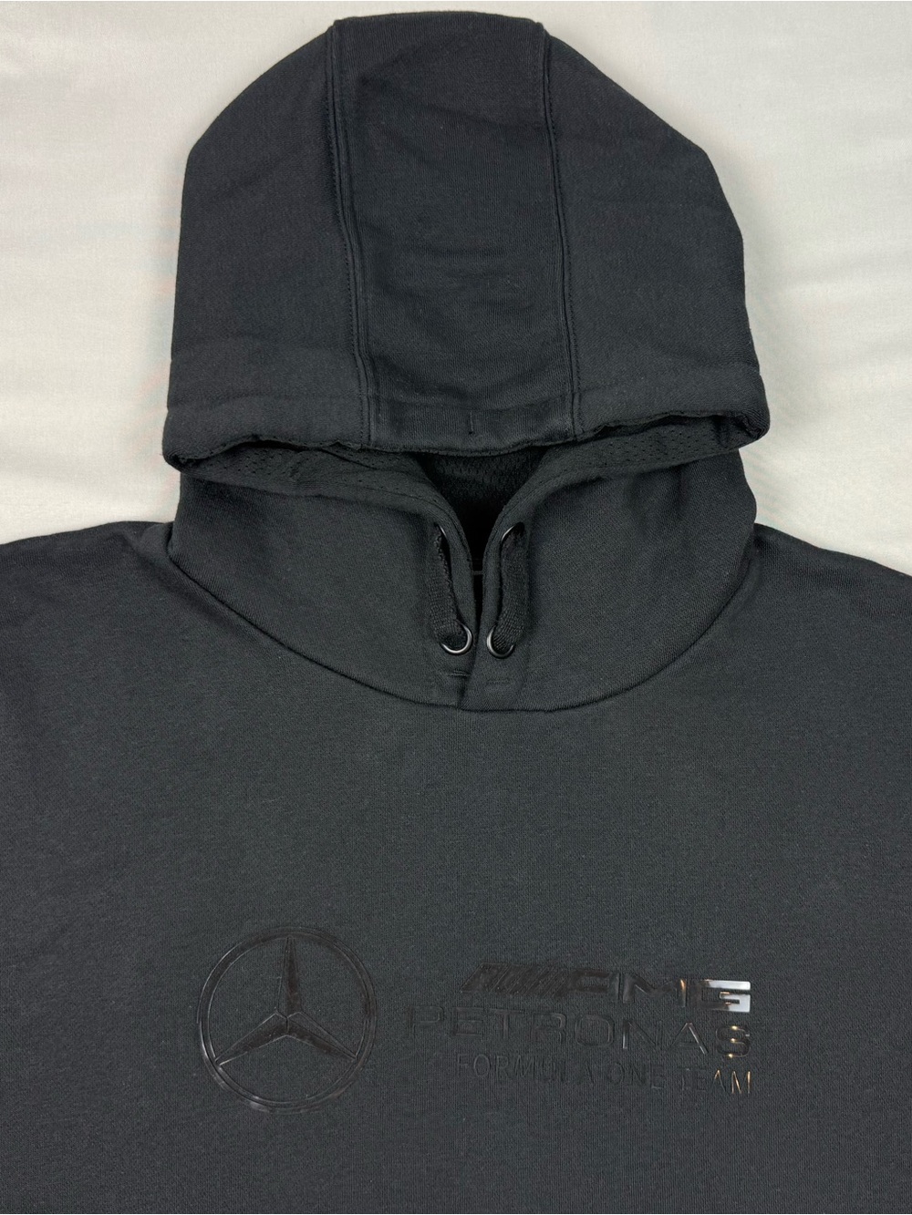 Mercedes Benz AMG Petronas F1 Team Mens Hoodie Sweatshirt XL Black Tonal B4